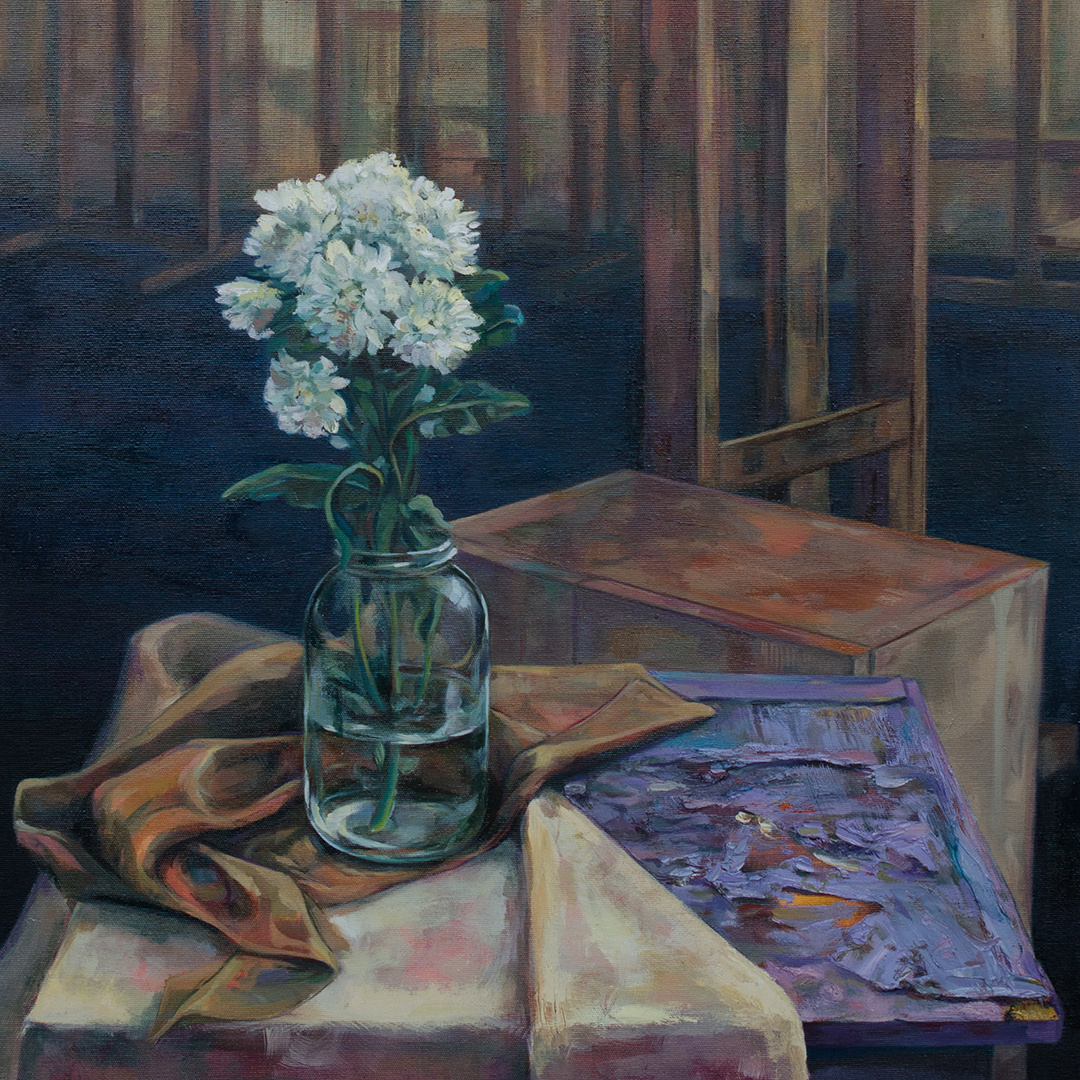 Class, oil on canvas, 100 x 70 cm - Miljana M.